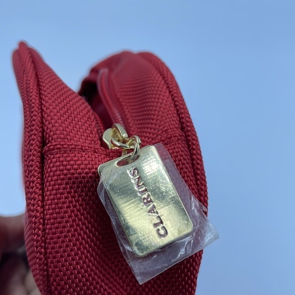 Clarins Cosmetic Red Bags - Picture 6 of 9